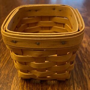 2001 Longaberger Handwoven Wall Hanging Basket
